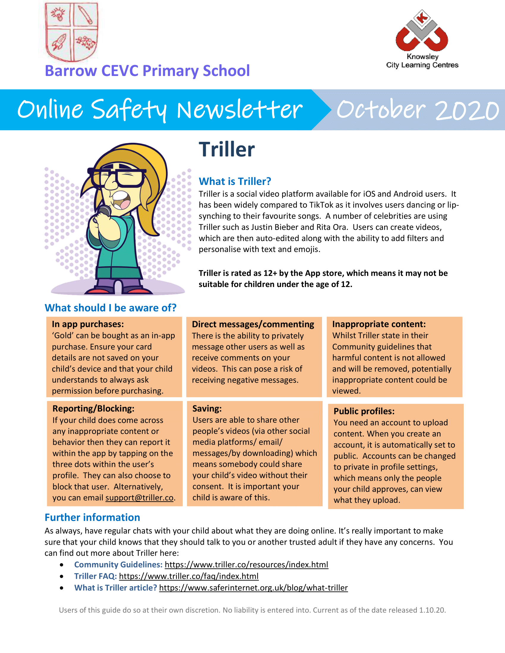 Newsletters Barrow CEVC Primary School